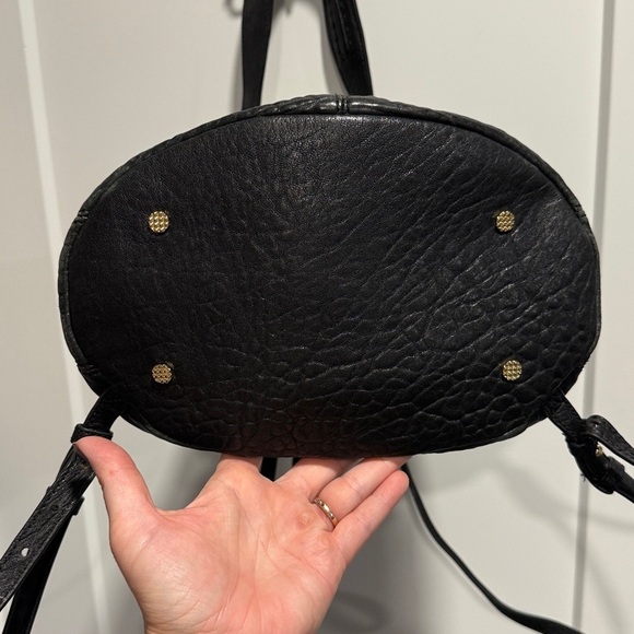 Elizabeth and James Leather Sling Bucket Bag Backpack Black main image 7